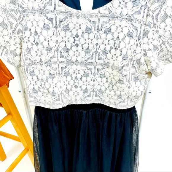 Anthropologie Weston Laced Tulle Dress | Size S - Picture 7 of 10